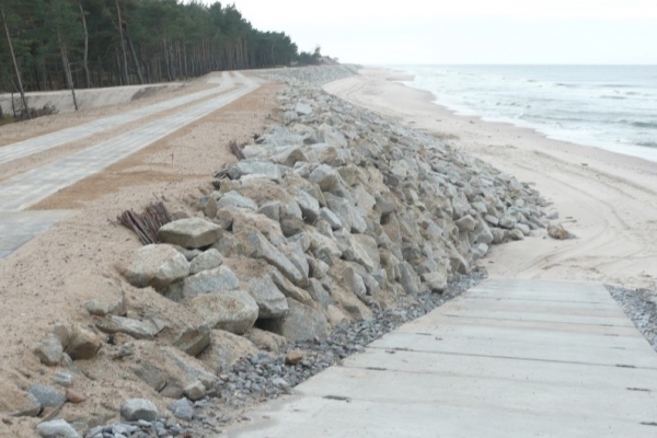 Przebudowa opaski brzegowej w Ustroniu Morskim